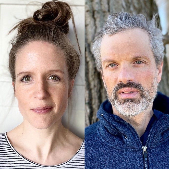 Porträtfotos von Julia Nachtmann und Stefan Schießleder Porträtfotos von Julia Nachtmann und Stefan Schießleder